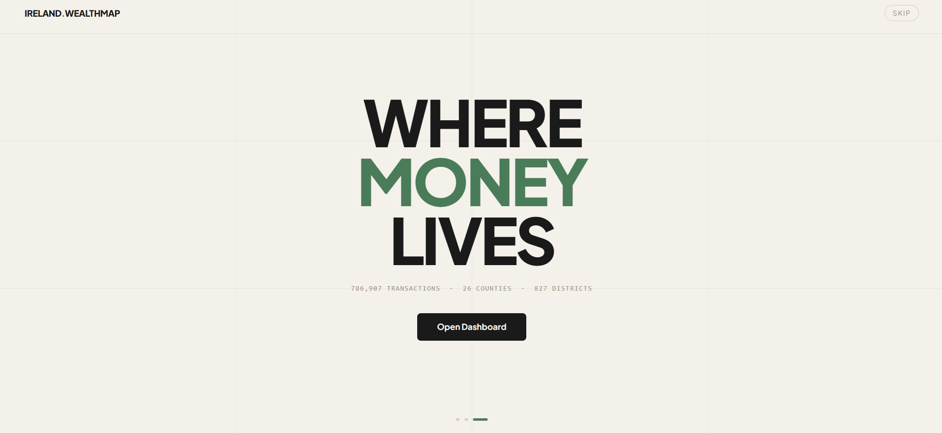 Ireland Wealth Map live site